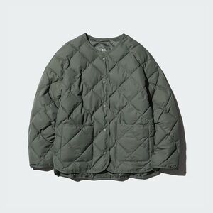 NWT Uniqlo green/olive quilted PUFFTECH jacket size S